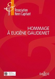 Hommage à Eugène Gaudemet - Descamps Olivier - Ghozi Alain - Mazeaud Denis - P