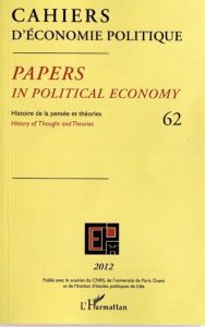 Cahiers d'économie politique N° 62/2012 - Ansart Sandrine