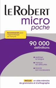 Le Robert micro poche. Dictionnaire d'apprentissage du français - Rey Alain