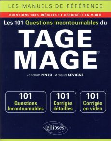 Les 101 questions incontournables du TAGE MAGE - Pinto Joachim - Sévigné Arnaud