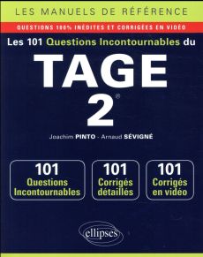 Les 101 questions incontournables du TAGE 2 - Pinto Joachim - Sévigné Arnaud