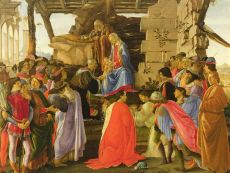 Calendrier de l'Avent Adoration des mages - Botticelli Sandro