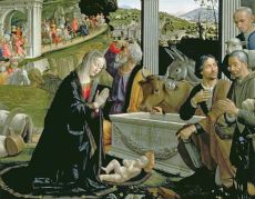 Calendrier de l'Avent L'adoration des bergers - Ghirlandaio Domenico