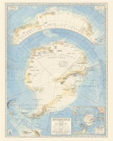 Antarctique. 85 x 68 cm, Edition bilingue français-anglais - PERCIVAL BAYLISS E.