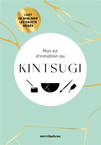 Mon kit d'initiation au Kintsugi. L'art de sublimer les objets brisés. Coffret avec 1 livre, 1 coupe - COLLECTIF