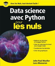 Python pour la data science pour les nuls - Mueller John-Paul - Massaron Luca