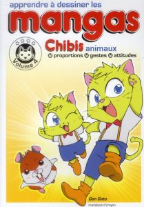 Apprendre à dessiner les mangas Tome 4 : Chibis animaux - Sato Gen