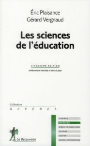 Les sciences de l'éducation. 5e édition - Plaisance Eric - Vergnaud Gérard