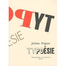 Typoésie - Peignot Jérôme