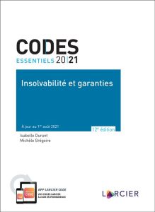 Insolvabilité et garanties. Edition 2021 - Durant Isabelle - Grégoire Michèle