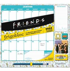 Frigobloc Mensuel 2024 Déco Friends (de janv. à déc. 2024) - édition limitée - COLLECTIF