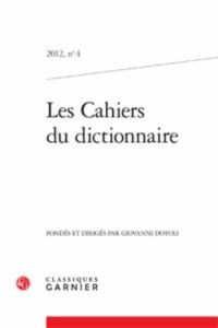 CAHIERS DICTIONNAIRE 2012 4 - COLLECTIF