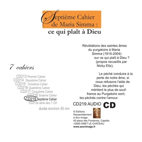 Emprunter SEPTIÈME CAHIER DE MARIA SIMMA : CE QUI PLAÎT À DIEU - LIVRE AUDIO livre
