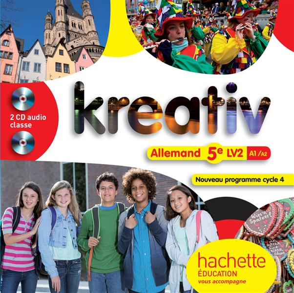 Emprunter Allemand 5e LV2 A1/A2 Kreativ. 2 CD audio livre