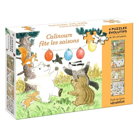 Emprunter CALINOURS FETE LES SAISONS - 4 PUZZLES EVOLUTIFS livre