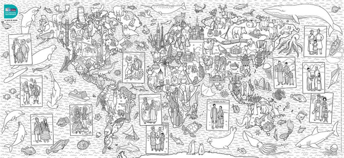 Emprunter La carte du monde livre