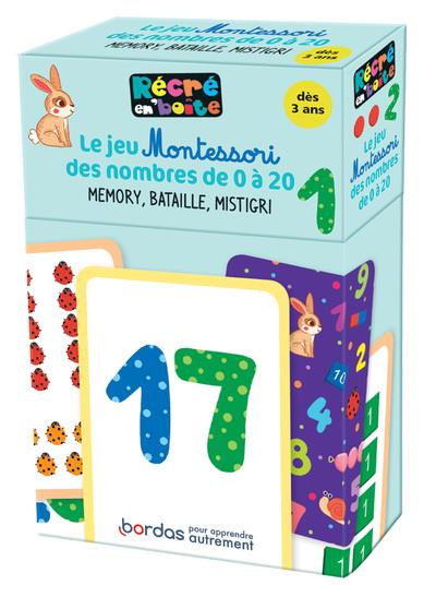 Emprunter RECRE EN BOITE - LE JEU MONTESSORI DES NOMBRES 0 A 20 livre