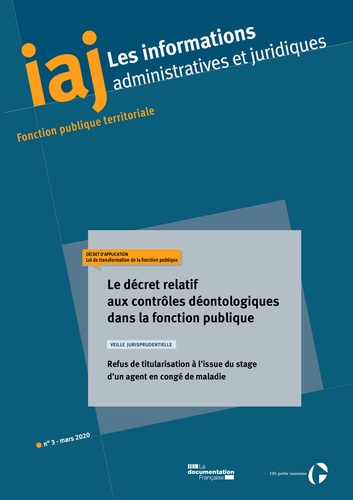 Emprunter Les informations administratives et juridiques N° 3, juin 2020 : Le décret relatif aux contrôles déo livre