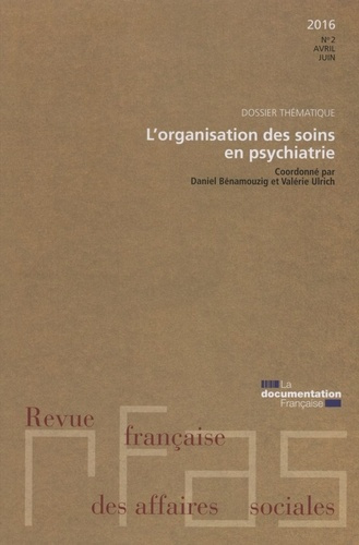 Emprunter Revue française des Affaires sociales N° 5 : Organisation des soins en psychiatrie livre
