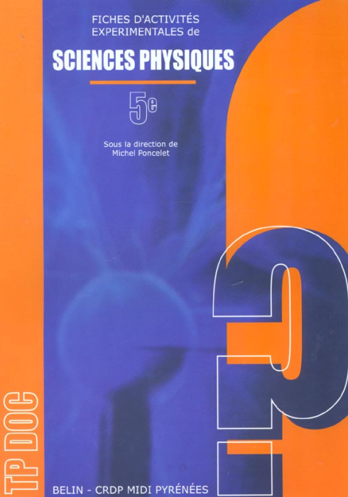 Emprunter Fiches d'activités expérimentales de sciences physiques 5e. Fiches d'activités élèves livre
