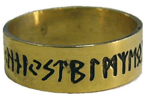 Emprunter BAGUE RUNIQUE - DOREE - TAILLE 60 livre