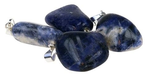 Emprunter pendentif pierre roulee - sodalite livre