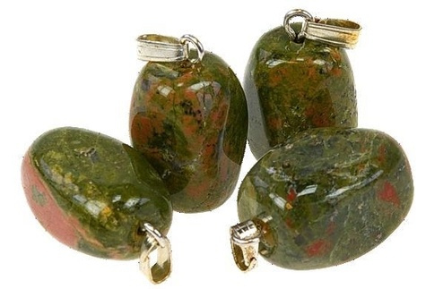 Emprunter LOT DE 10 PENDENTIFS - UNAKITE livre