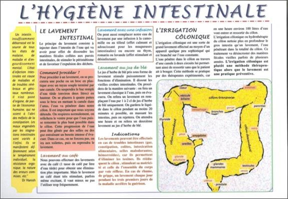 Emprunter Planche Hygiène intestinale - A4 livre