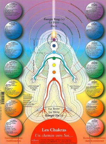 Emprunter PLANCHE CHAKRAS CHEMIN VERS SOI - POSTER HELYOGOS 60X80 livre