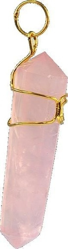 Emprunter PENDENTIF BITERMINE - QUARTZ ROSE livre