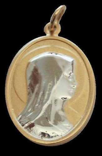 Emprunter MEDAILLE OR MAT - OVALE - VIERGE ARGENT livre