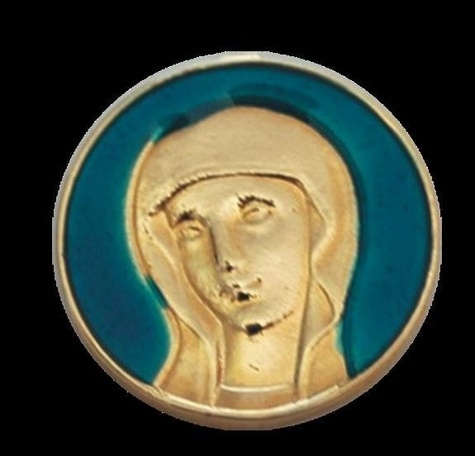 Emprunter MEDAILLE OR - EMAIL TURQUOISE - VIERGE OR livre