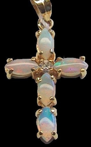 Emprunter CROIX OR - OPALE BLANCHE ET ZIRCONIUM livre