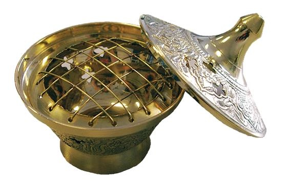 Emprunter BRULE-ENCENS LAITON AVEC COUVERCLE - COLORIS DORE livre