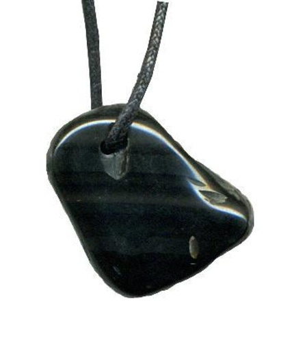 Emprunter PENDENTIF PIERRE PERCEE - ONYX NOIR livre
