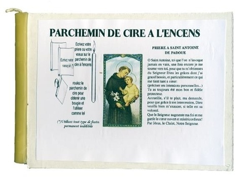 Emprunter PARCHEMIN DE CIRE A L'ENCENS - SAINT ANTOINE DE PADOUE livre