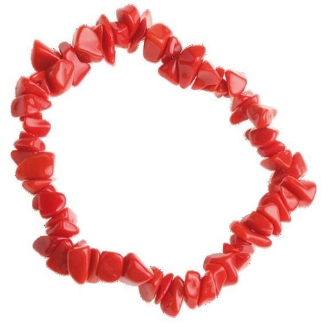 Emprunter BRACELET BAROQUE CORAIL ROUGE TEINTE - 8 CM ENVIRON livre