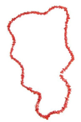 Emprunter COLLIER BAROQUE CORAIL ROUGE TEINTE 90 CM livre