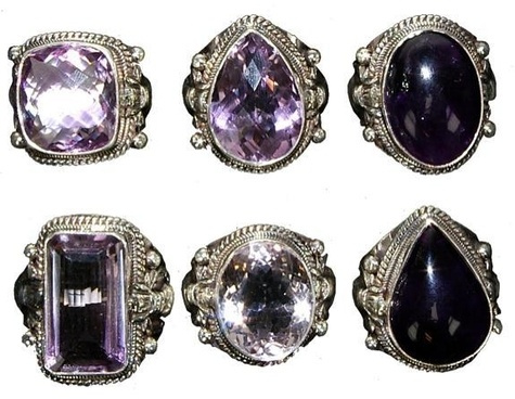 Emprunter Bague Kalash - améthyste taillée 66-68 livre