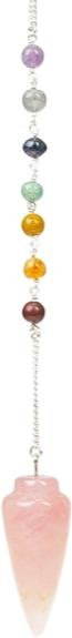 Emprunter PENDULE 7 CHAKRAS TOUPIE QUARTZ ROSE livre