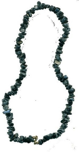 Emprunter COLLIER BAROQUE OBSIDIENNE FLOCON DE NEIGE 45 CM livre
