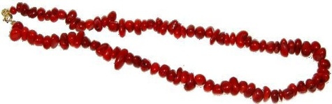 Emprunter COLLIER BAROQUE - CORAIL ROUGE TEINTE 45 CM livre