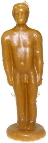 Emprunter BOUGIE FIGURATIVE - CORPS D'HOMME - JAUNE CIRE livre