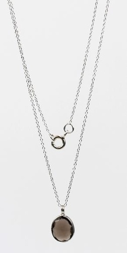Emprunter COLLIER EN ARGENT AVEC GOUTTE DE QUARTZ FUME SERTIE 8 X 10 MM livre