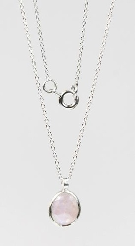 Emprunter COLLIER EN ARGENT AVEC GOUTTE DE QUARTZ ROSE SERTIE 8 X 10 MM livre
