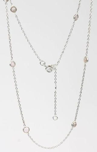 Emprunter COLLIER EN ARGENT 8 PIERRES SERTIES QUARTZ ROSE livre