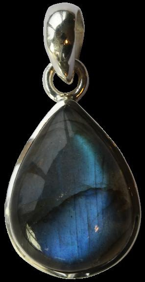 Emprunter PENDENTIF LABRADORITE ARGENT 925 FORME GOUTTE PETIT MODELE livre