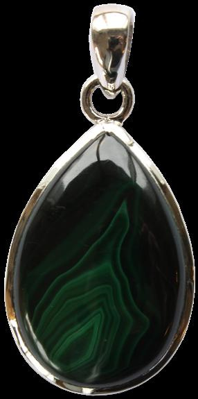 Emprunter PENDENTIF MALACHITE ARGENT 925 FORME GOUTTE GRAND MODELE livre