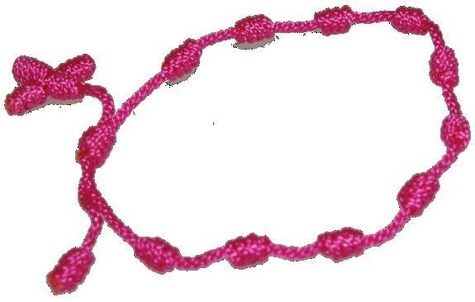 Emprunter BRACELET DIZAINIER PORTE BONHEUR ROSE FUSHIA livre