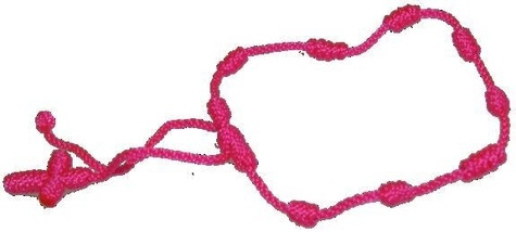 Emprunter BRACELET DIZAINIER PORTE BONHEUR ROSE FLUO livre